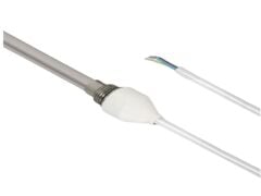 Havlupan Isıtıcı Rezistans 600 W / 230 V / L: 550 mm, Beyaz Kapak, 110cm TTR Beyaz Kablolu, Fişsiz HP01