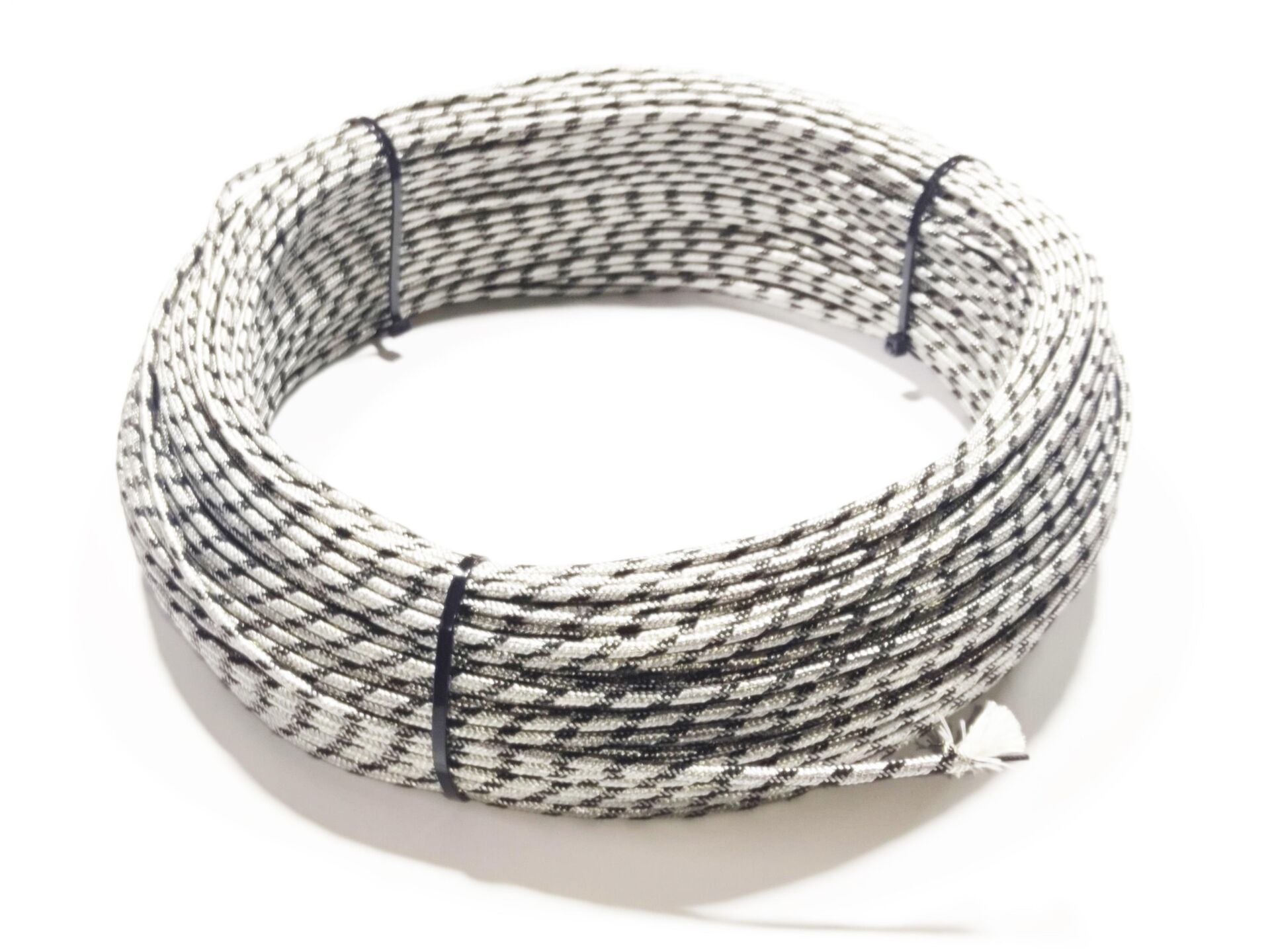 2x0,22mm J Tipi Termokupl Kompanzasyon Çelik Örgülü Kablo 300 Derece dayanım - 2x0,22mm J Type Thermocouple Compensation Steel Braided Cable 300 Degree