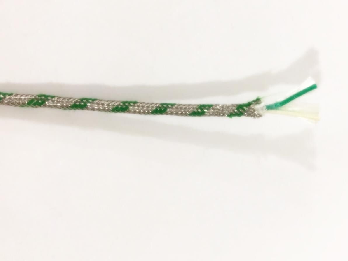 2x0,22mm J Tipi Termokupl Kompanzasyon Çelik Örgülü Kablo 300 Derece dayanım - 2x0,22mm J Type Thermocouple Compensation Steel Braided Cable 300 Degree