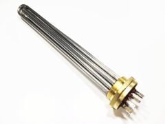 Otoklav Isıtıcı Rezistans 12,5KW 2 inç Trifaze 40cm CR304 5 Elemanlı Soketli