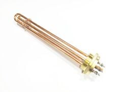 2 İnç Bakır 6KW 380V 35cm Trifaze Sanayi Isıtıcı Rezistansı