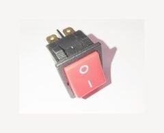 Geniş tekli ışıksız On/Off anahtar Soketli Kırmızı