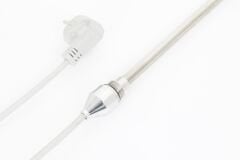 Havlupan Isıtıcı Rezistans 250 W / 230 V / L: 330 mm, Krom Kapak, 110cm TTR Gri Kablolu, Fişli HP02