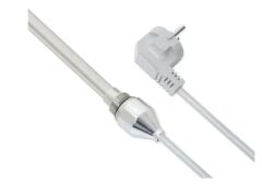 Havlupan Isıtıcı Rezistans 500 W / 230 V / L: 450 mm, Krom Kapak, 110cm TTR Gri Kablolu, Fişli HP02 HP02