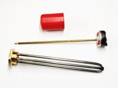 Güneş Enerji Isıtıcı Rezistansı 30Cm Krom 2000W+Termostat+Kapak