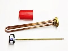 İtalyan Güneş Enerji Isıtıcı 30Cm Bakır 2000W+Termotat+Kapak