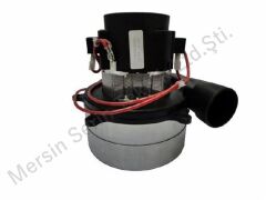 Ametek 24V(Dc) 400W Çiftfan Eksozlu Endüstriyel Süpürge Motoru