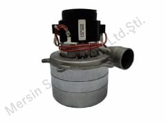 Ametek 24V(Dc) 450W Üçfan Eksozlu Endüstriyel Süpürge Motoru