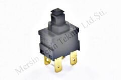 Yatık Elektrikli Süpürge Şalteri Siyah 4 uçlu soketli