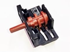 Çevirmeli Şalter 2+2 Siyah 0-1-2-3 Kademe Polyemit