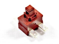 Yatık Elektrikli Süpürge Şalteri Kahverengi 4 uçlu soketli