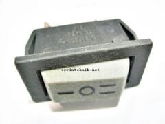 3 uçlu gri 0-1-2 Işıksız Şalter