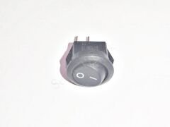 Siyah Renk Yuvarlak Işıksız Anahtar ON-OFF 2 Uçlu