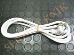 Semaver, Tost Makinesi,Fritöz ve Fırın Enerji Kablosu 2mt 3x1,5mm Beyaz