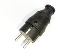 Kauçuk Siyah Topraklı Fiş