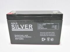6 Volt DC 12 Amper Kuru Akü