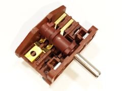 Çevirmeli Şalter 2+2 Kahverengi 0-1-2-3 Kademe Polyemit Metal Saplı