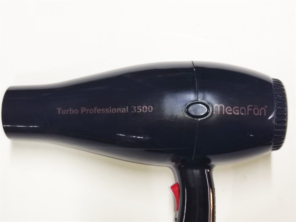Megafön Otel Tipi Saç Kurutma Makinesi Turbo Profesyonel - Spiral Kablolu 1800 W