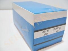 45+10 Mikrofarad 370V AC Klima Kondansatörü Kapasitör