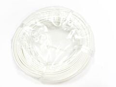 1,5mm Çok Telli Silikon İzolasyonlu Cam Elyaf Örgü Kablo BEYAZ Renk -60/+180°C