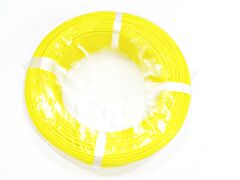 1,5mm Çok Telli Silikon İzolasyonlu Cam Elyaf Örgü Kablo SARI Renk -60/+180°C