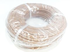 2,5mm Çok Telli Silikon İzolasyonlu Cam Elyaf Örgü Kablo KAHVERENGİ Renk -60/+180°C