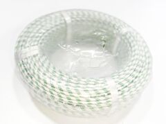 2,5mm Çok Telli Silikon İzolasyonlu Cam Elyaf Örgü Kablo YEŞİL Renk -60/+180°C