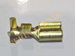 Kücük Dişi Soket ''Düz'' Sarı Pirinç