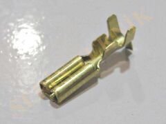 Mini Dişi Soket ''Düz'' Sarı Pirinç