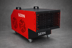 SERN TM 18 Model 18KW 380V Tekerlekli Elektrikli Fanlı Isıtıcı 200m² Termostatlı