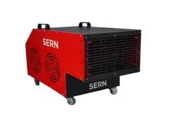 SERN TM 22 Model 22KW 380V Tekerlekli Elektrikli Fanlı Isıtıcı 260m² 2 Kademe + Termostatlı