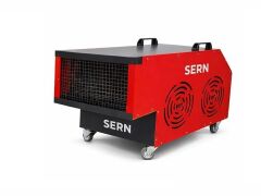 SERN TM 40 Model 40KW 380V Tekerlekli Elektrikli Fanlı Isıtıcı 450m² 3 Kademe Isıtma Devresi + Fan + Termostat