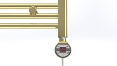 Havlupan Isıtıcı Rezistans 800 W / 230 V / L:650 MM, Altın, Yuvarlak Dijital, HP015 Model