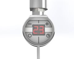 Havlupan Isıtıcı Rezistans 800 W / 230 V / L:650 MM, Krom, Yuvarlak Dijital, HP015 Model