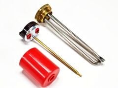 Krom 304 Güneş Enerji Isıtıcısı 20Cm Krom 1000W+Termostat+Kapak