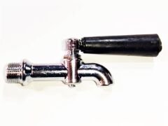 12x1mm arka diş çevirmeli göstergesiz siyah kömür musluk