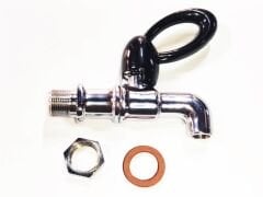 14x1mm arka diş çevirmeli göstergesiz metal musluk