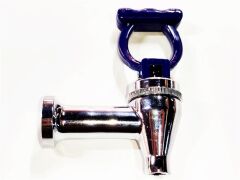 16x1,5mm arka diş basmalı göstergesiz mavi metal musluk