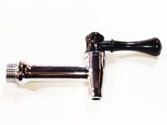 1/2 arka diş çevirmeli göstergesiz kahveci teflonlu metal musluk