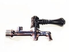 1/2 arka diş çevirmeli 12x1mm göstergeli kahveci metal musluk