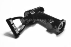 Klasik Göstergesiz Sıcak Su yazılı Plastik Semaver Çayset Musluk