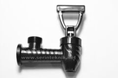 Çay Yazılı Desenli Dıştan Göstergeli Plastik Semaver Çayset Musluk