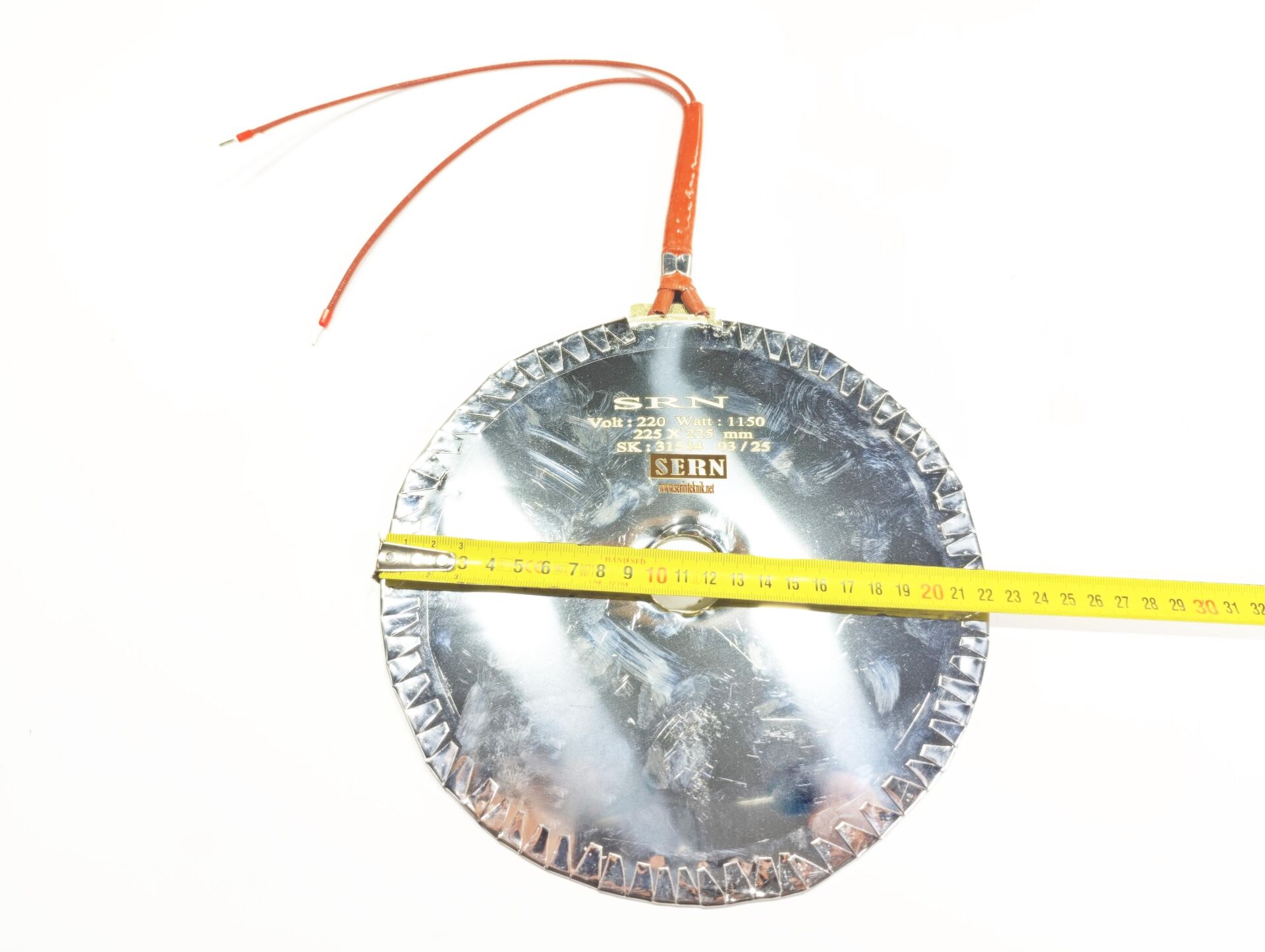 225x225mm 230V 1500W Best Marka Yatay Butil Makinesine Uyumlu Isıtıcı Rezistans