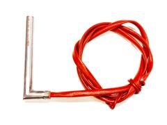 Fişek Isıtıcı Rezistans 11cm boy - 12mm kalınlık - 500 Watt - 230V - Dirsekli 1mt Kablolu