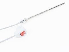 Havlupan Isıtıcı Rezistans 400 W / 230 V / L:370 MM, Gri, On/Off Anahtar, HP04 Model