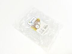 W-C4 Beyaz Plastik Kapama Parçası - 1 Paket - 100Adet 