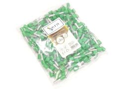 6mm Tek Girişli İzoleli Kablo Yüksüğü Fransız Normu Yeşil Renk - 1 Paket - 250Adet 