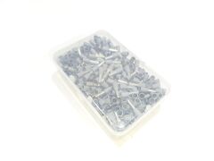 4mm Tek Girişli İzoleli Kablo Yüksüğü Alman Normu Gri Renk - 1 Paket - 500Adet 