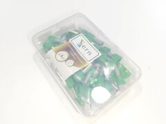 6mm Çift Girişli İzoleli Kablo Yüksüğü Fransız Normu Yeşil Renk - 1 Paket - 100Adet 