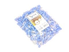 M4 (1.50 x 2.50mm²) Yuvarlak Tip İzoleli Kablo Uçları Mavi Renk - 1 Paket - 200Adet 